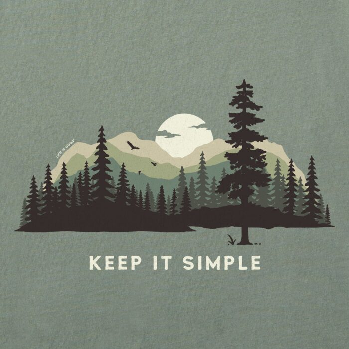 Men's Keep it Simple Evergreen Silo Short Sleeve Crusher-LITE Slim Fit Tee - Image 2