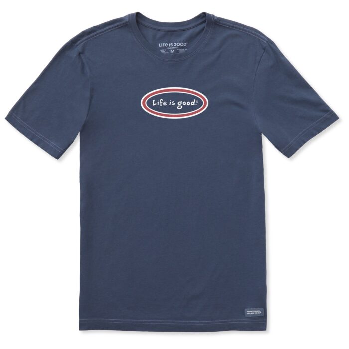 Men's LIG Vintage Oval Short Sleeve Crusher-LITE Slim Fit Tee - Image 3
