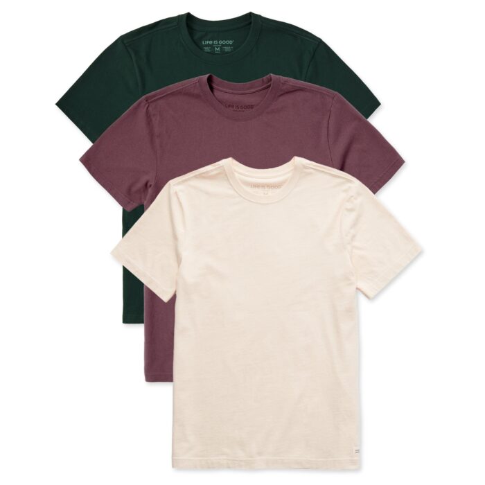 Men's Solid 3-Pack Crusher Tee  Multi 5