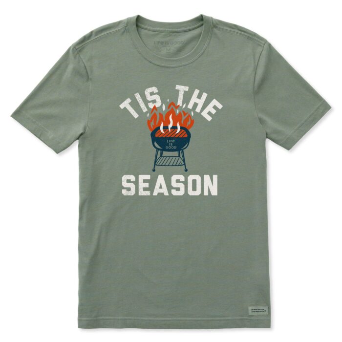 Men's Tis the Grilling Season Short Sleeve Crusher-LITE Slim Fit Tee