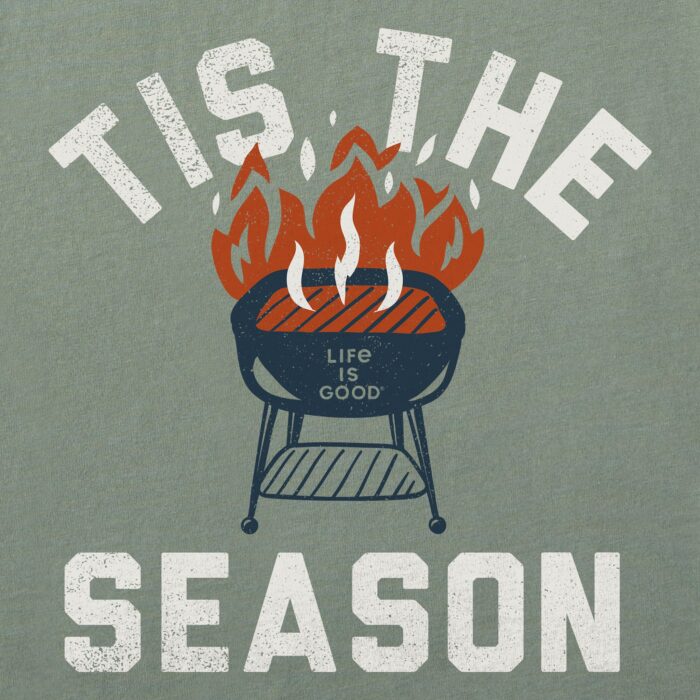 Men's Tis the Grilling Season Short Sleeve Crusher-LITE Slim Fit Tee - Image 2