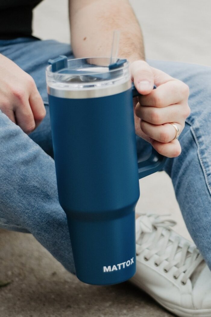 Fishing Lures Tumbler Cup with Handle