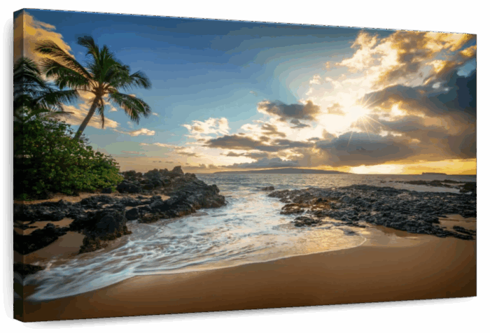 Makena Cove Sunset Sky Wall Art